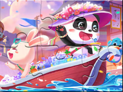 Juego Jigsaw Puzzle: Baby Panda Fiesta