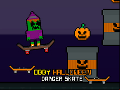 Juego Obby Halloween Danger Skate