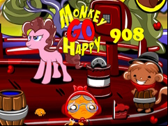Juego Monkey Go Happy Stage 908
