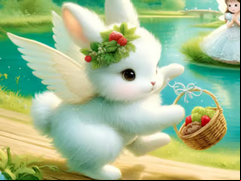 Juego Jigsaw Puzzle: Angel Bunny